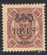 Portugal Zambezia Mozambique 1903 "D. Carlos I" 400r S/ 100r Condition MH OG #40 - Sambesi (Zambezi)