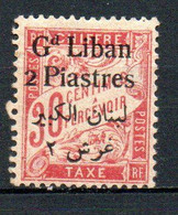 Col23 Grand Liban Taxe N° 3 Neuf X MH Cote 8,00 Euro - Timbres-taxe