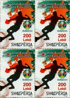 Albania Stamps 2020. European Championship EURO 2020/2021. Block Of 4 MNH - Albanië