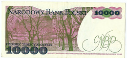 Polen Een Bilet Van 10000 Zloty Gebruikt (3192) - Poland