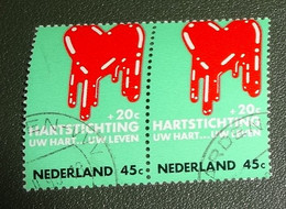 Nederland - NVPH - 977 - 1970 - Gebruikt - Cancelled - Hartstichting - Paar - Usati