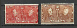BELGIUM Belgien 1925 Michel 195 & 198 MNH/MH - Unused Stamps