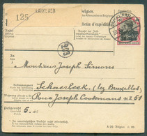 OC N°14-20 Obl. à Pont De LANKLAER sur Bulletin D'expédition Du 30.11.17 Vers Schaerbeek. - TB  - 18675 - Army: German