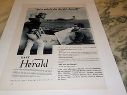 ANCIENNE PUBLICITE QUI A ACHETE DES HERALD 1963 - Advertenties