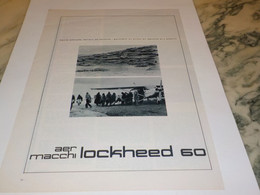 ANCIENNE PUBLICITE AER MACCHI LOCKHEEND  1963 - Advertenties