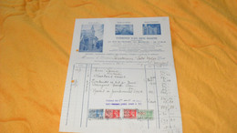 ANCIEN DOCUMENT FACTURE DE 1937../ EDMOND VAN DEN HAUTE BRUXELLES..BELGIQUE CACHETS + TIMBRES FISCAUX - Documenten