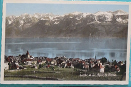 Suisse Carte Photo  Lutry Et Les Alpes De Savoie - Lutry