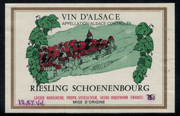 Vin D'Alsace //Riesling Schoenenbourg - Autres & Non Classés