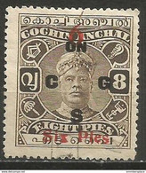 Cochin - 1923 Rama Varma II Official 6p/8p  Used     Sc O35 - Cochin