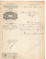 Lettre Commerciale , En Tête , Bardou , Clerc & Cie , Paris, Cordages , Cables...., 1914 ,  Frais Fr 1.85 E - 1900 – 1949