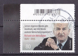 # (3539) BRD 2020 100. Geburtstag Von Richard Von Weizäcker O/used (A1-9) - Oblitérés