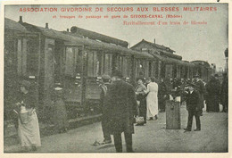 Givors * Association Givordine De Secours Aux Blessés Militaires * Troupe De Passage Dans La Gare * Ligne Chemin Fer - Givors