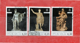 Vaticano ° - 2018 - ANNO EUROPEO Del PATRIMONIO CULTURALE,  Unif. 1792-1793-1794. - Usados