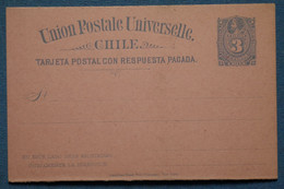 AB6 CHILE BELLE CARTE NEUVE  1895 NON  VOYAGEE CON REPUESTA +FRAICHEUR POSTALE - Chile