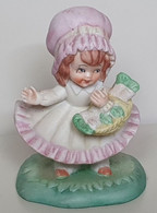 La Fille Au Panier - Enfant - Chapeau Robe - STATUETTE - Bon état - 17 / Vers 1990 - Autres & Non Classés