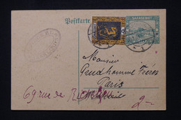 SARRE - Entier Postal + Complément De Saarlouis Pour Paris En 1924 - L 106805 - Postwaardestukken