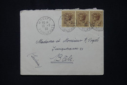 MONACO - Enveloppe Pour La Suisse En 1933 Avec Vignette Au Verso - L 106822 - Lettres & Documents