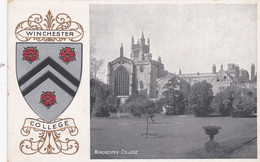 WINCHESTER -COLLEGE. HERAL;DIC CARD - Winchester