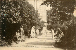 Charenton * Hôpital Auxiliaire N°2 * Le Jeu De Boules * Boulodrome Pétanque * Blessés Ww1 War - Charenton Le Pont