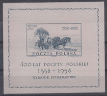 Poland 1958 Mi#Block 22 Mint Never Hinged - Ungebraucht