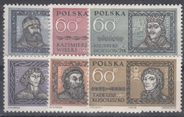Poland 1961 Mi#1232-1237 Mint Never Hinged - Unused Stamps