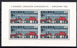 Poland 1962 Mi#1363 Kleinbogen Mint Never Hinged - Unused Stamps