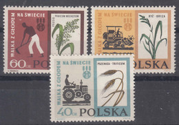 Poland 1962 Mi#1371-1373 Mint Never Hinged - Nuevos