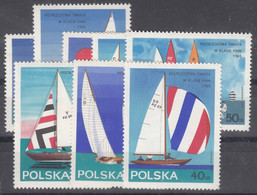 Poland 1965 Sailing Boats Mi#1587-1594 Mint Never Hinged - Ships