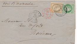 LETTRE COLONIE GUADELOUPE CERES 5,30C COL FR PAQ FR B N°4 COVER SIGNÉ - Ceres