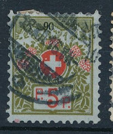 Schweiz Portofreiheitsmarke Mi. 3 Gest. Mit Kontrollziffer TGST 1916 - Franchise