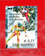 San. MARINO °- 2003 - Campionati Del Mondo Di Sci Nordico. Unif.1905.  Usato. - Gebruikt