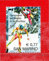 San. MARINO °- 2003 - Campionati Del Mondo Di Sci Nordico. Unif.1905.  Usato. - Usados