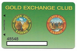 Golden Gates & Golden Gulch Casinos Black Hawk, CO, U.S.A., Older Used Slot Card, Goldengates-3 - Casinokarten