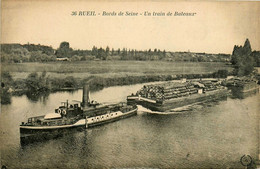 Rueil * Les Bords De Seine * Un Train De Bateau , Billes De Bois * Péniche Batellerie * Bateau Vapeur GUEPENSO - Rueil Malmaison