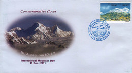 INTERNATIONAL MOUNTAIN DAY Commemorative Cover NEPAL 2011 - Sin Clasificación