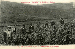 Reims * Champagne POMMERY Et GRENO * 3 Cpa * Travail De La Vigne En Champagne * Le Rognage , Le Liage , Le Remuage - Reims