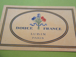 Carte Parfumée/ DOUCE FRANCE/ LUBIN /Paris /Vers 1930-1950      PARF223 - Profumeria Antica (fino Al 1960)