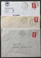 France Lot De 5 Enveloppes Avec TAD BPM 701, 702, 703, 704 + TAD PUNARURU - Polynésie Française - (W1219) - 1961-....
