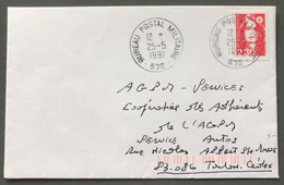 France Briat Sur Enveloppe TAD BPM 532 (SAARBURG, Allemagne) 25.5.1991 - (W1226) - 1961-....