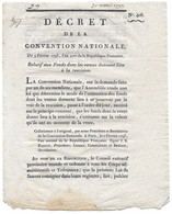 4 FEVRIER 1793 - DECRET CONVENTION NATIONALE N° 406 SUR FONDS DONT VENTES DONNENT LIEU A RESCISION - Wetten & Decreten