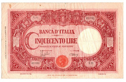 Italia - 500 Lire 1944 Barbetti      ---- - 500 Liras