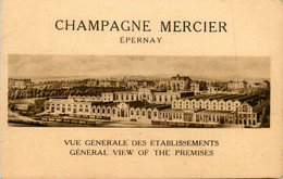 épernay * Cpa Pub Publicité , CHAMPAGNE MERCIER * Vue Générale Des établissements - Epernay