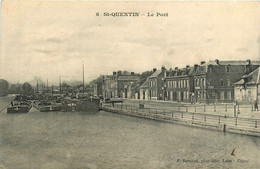 St Quentin * Vue Sur Le Port * Péniche Batellerie - Saint Quentin