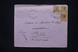 MONACO - Enveloppe Pour La Suisse En 1933 Avec Vignette Au Verso  - L 106974 - Lettres & Documents