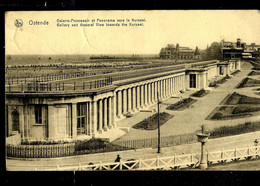 CP ( Ostende: Galerie Passerelle..) Obl. OOSTENDE (STATION) 01/08/1919 Cachet Pas Rond - Rural Post