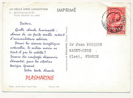 BECHUANALAND - Carte Postale Publicitaire "PLASMARINE" - 3/01/1957 - 1885-1964 Bechuanaland Protettorato