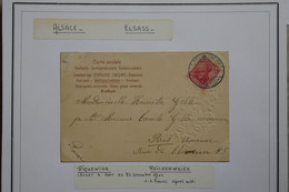 AB8 ELSASS ALSACE BELLE  CARTE    1904   RIQUEWIHR POUR PARIS + + AFFRANCH. PLAISANT - Andere & Zonder Classificatie
