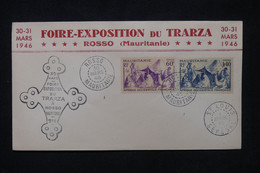 MAURITANIE - Enveloppe De La Foire Exposition Du Tarza à Rosso En 1946 - L 107009 - Lettres & Documents