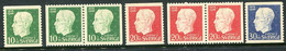 SWEDEN 1948 King's 80th Birthday Set Of 7 MNH / **.  Michel 343-45 - Ongebruikt