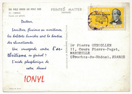 LIBERIA - Carte Postale Publicitaire "IONYL" - Oblitération Illisible - Liberia